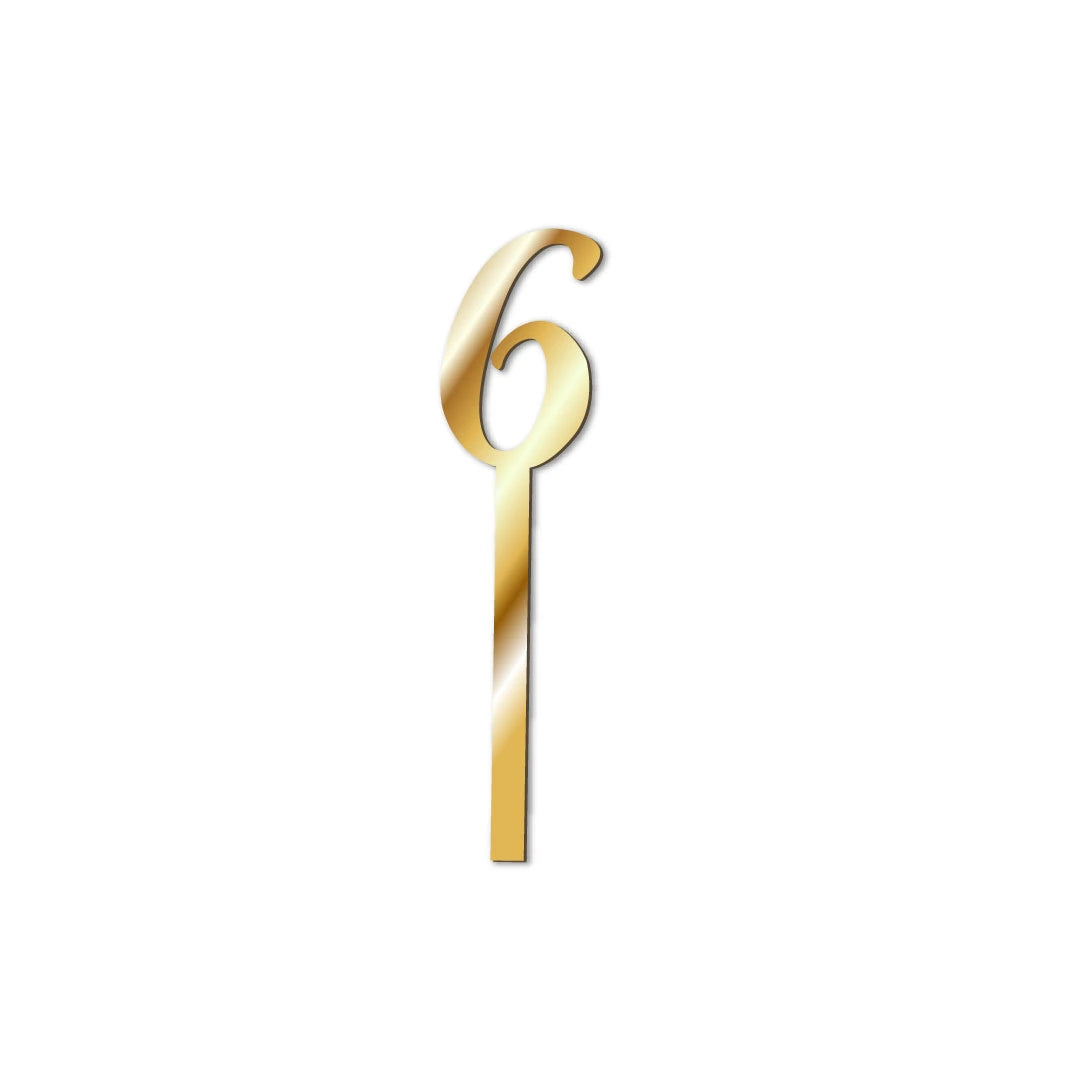 Cake Topper Numbers Gold-6