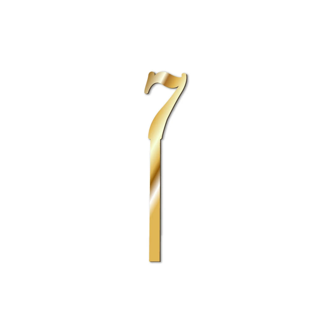 Cake Topper Numbers Gold-7