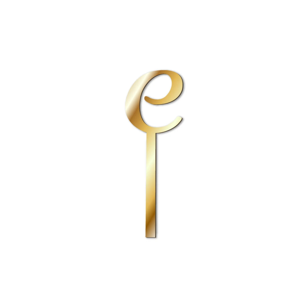 Cake Topper buchstaben Gold-C