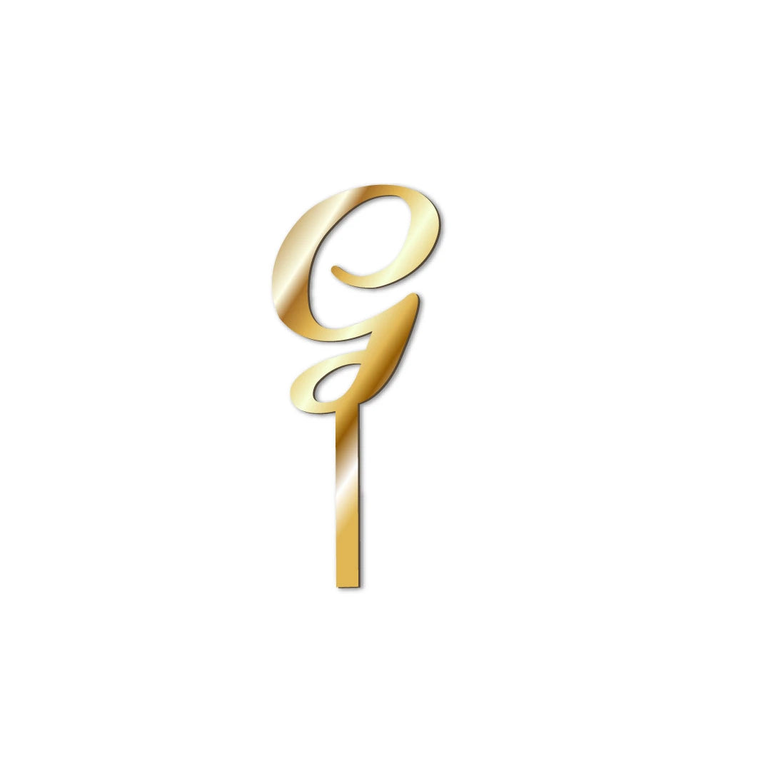 Cake Topper buchstaben Gold-G