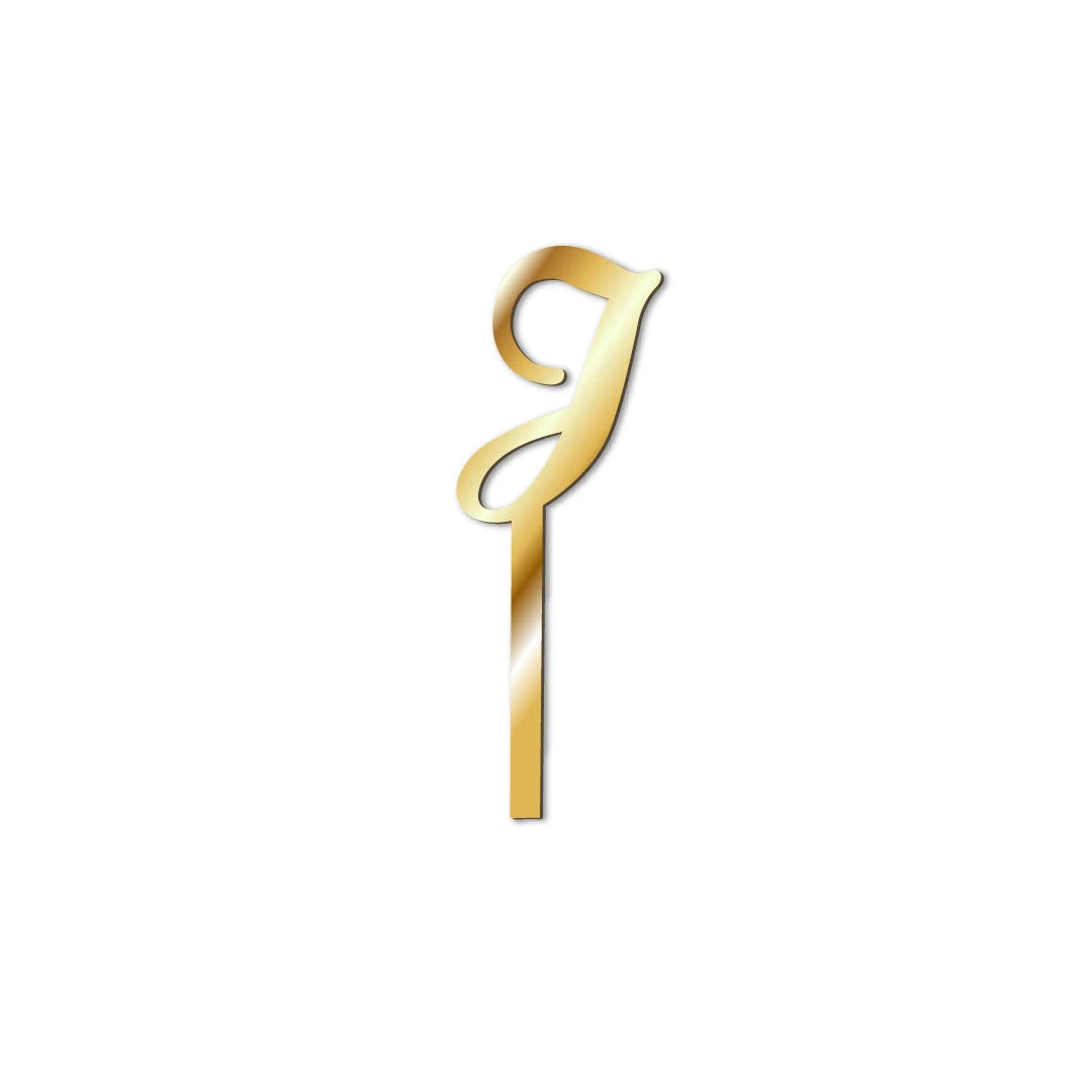 Cake Topper letters Gold-J