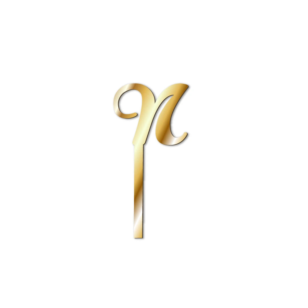 Cake Topper buchstaben Gold-N