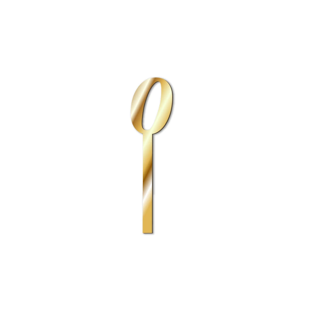 Cake Topper zahlen Gold-0