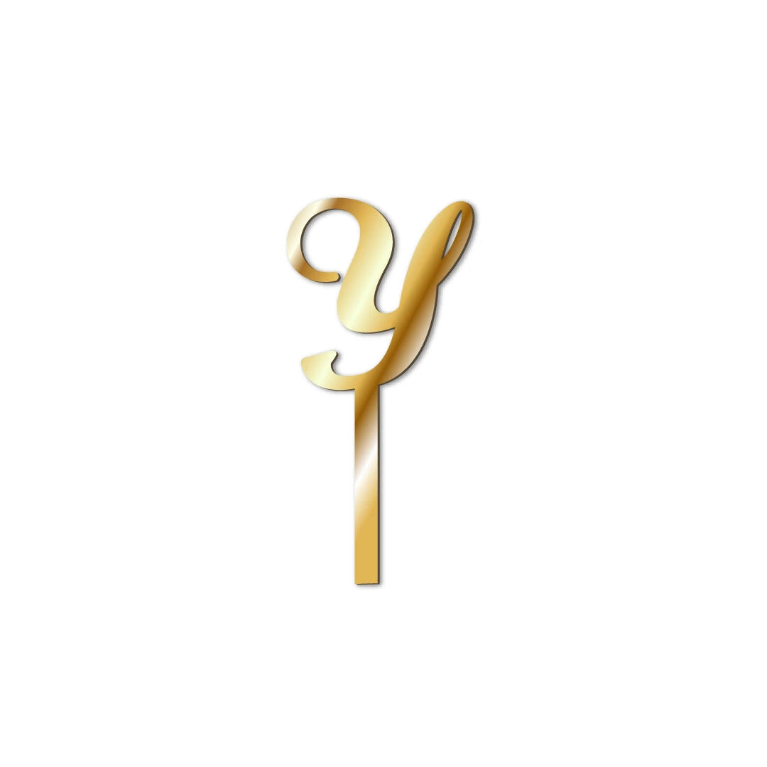 Cake Topper buchstaben Gold-Y