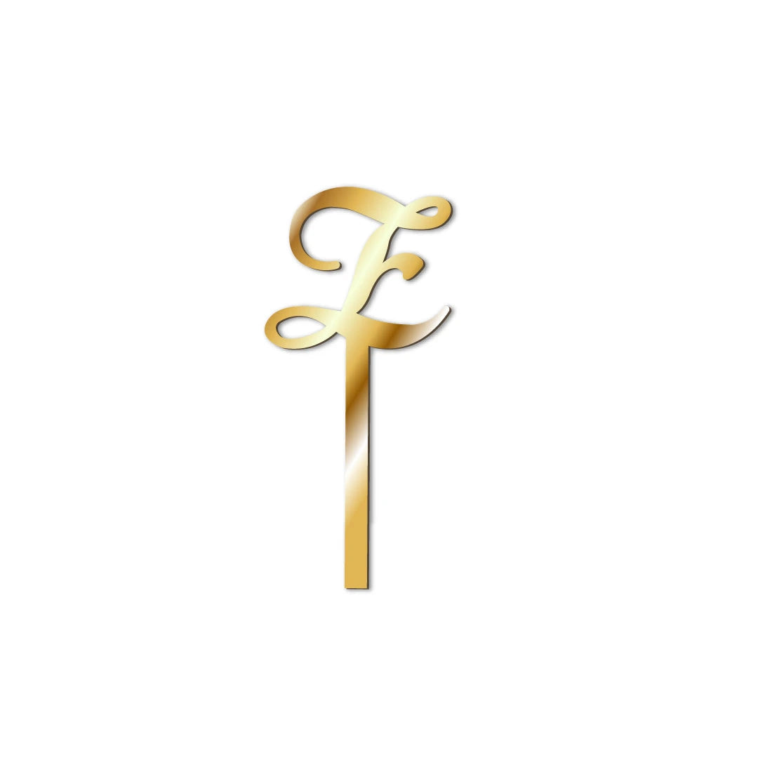 Cake Topper buchstaben Gold-Z