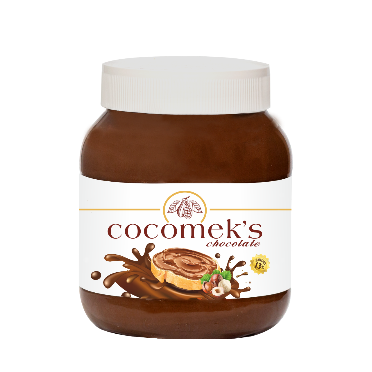 Cocomeks Haselnusscreme mit Kakao 700 g