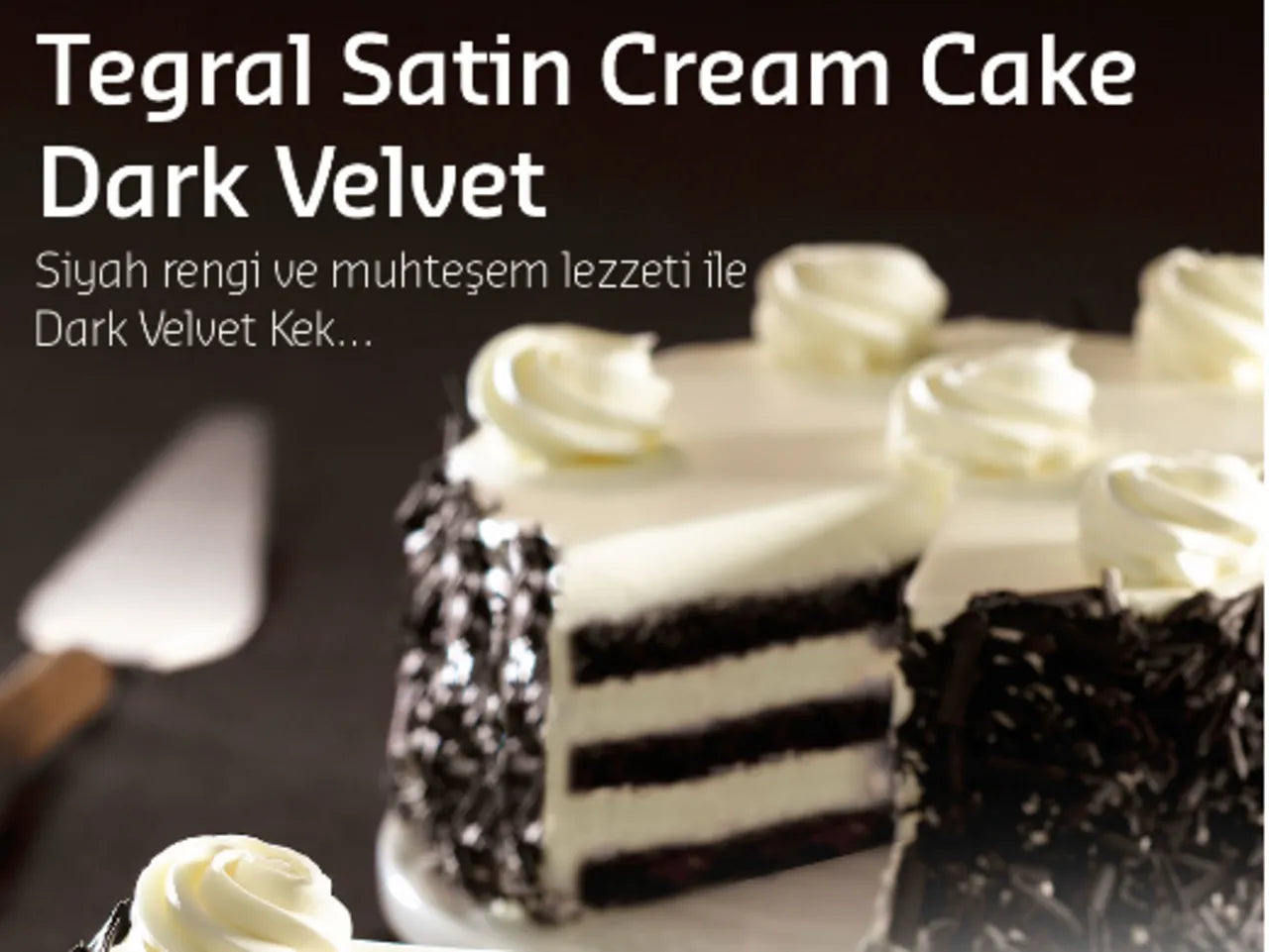 Tegral Satin Cream Cake Dark Velvet 10kg