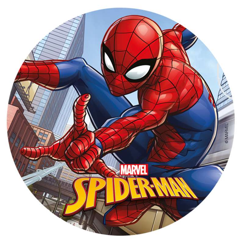 Esspapieraufleger für Spiderman Torte ⌀ 20cm