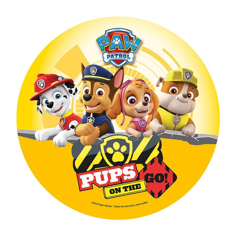 Esspapieraufleger Paw Patrol CHASE,SKYE, MARSHALL & RUBBLE 20cm