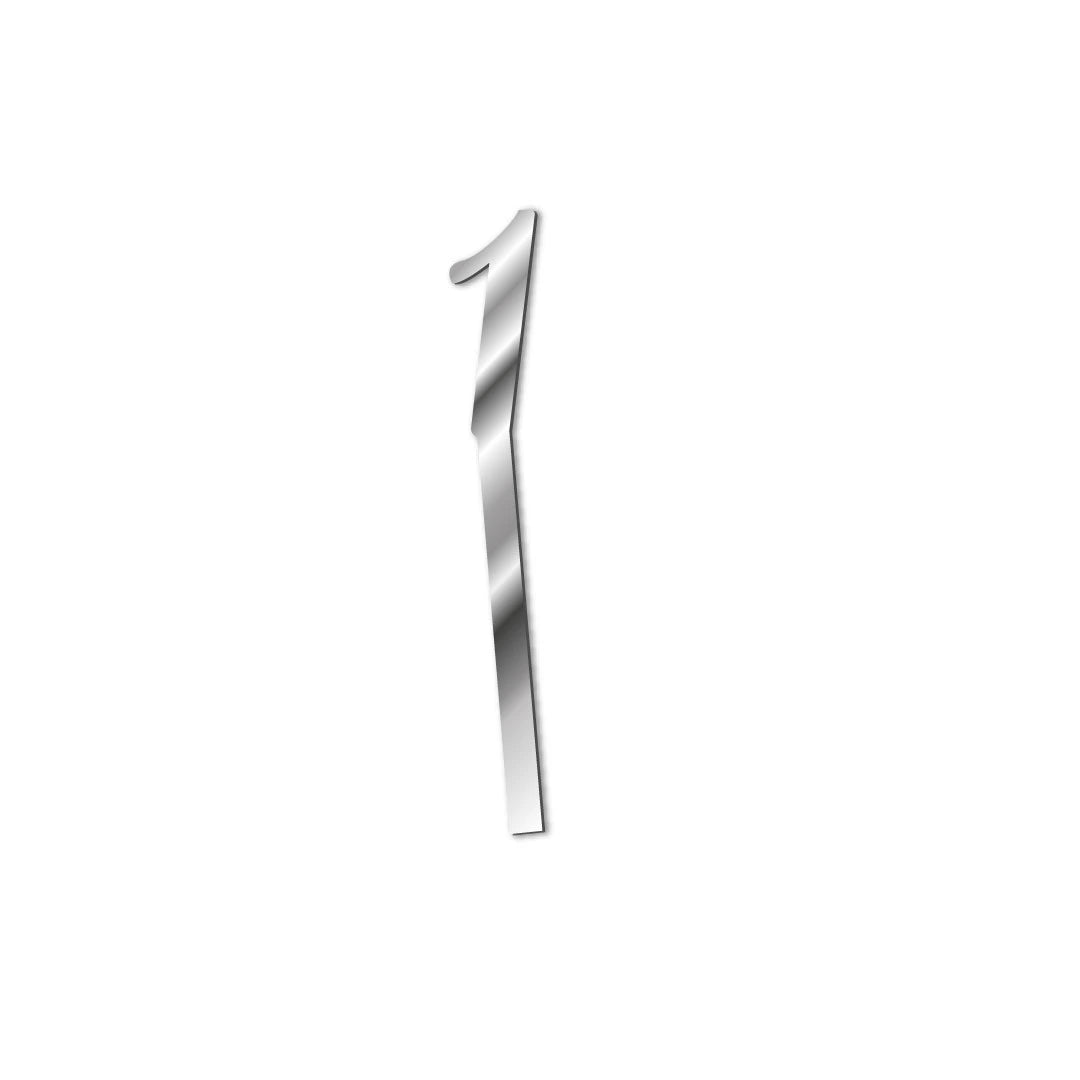 Cake topper numbers silver-1