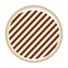 Decor Chocolate Round Pattern
