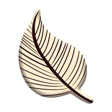 Dekor Schokolade Blatt schwarz-weiß